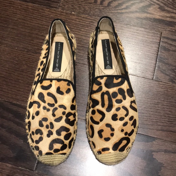 Steven By Steve Madden Shoes - Steven by Steve Madden Leopard Espadrille Flats